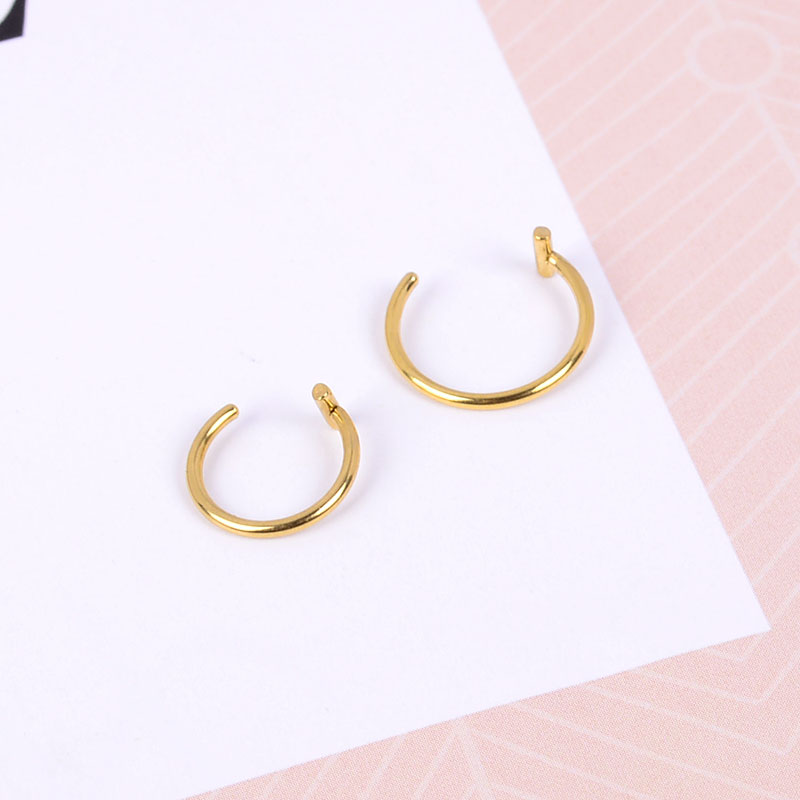 New Punk Titanium Steel Lip Piercings  (Cuff Clip)