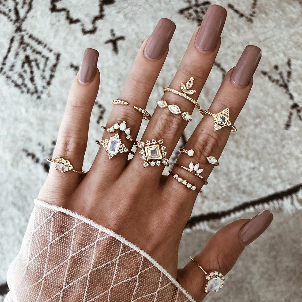 Women's Vintage Bohemian Style Ring Sets
