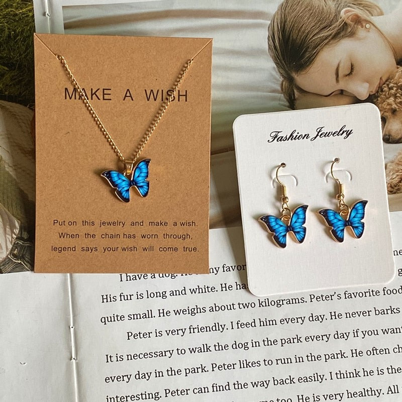 Women  New Butterfly Necklace