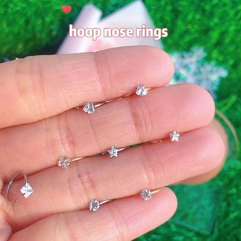 Women's Cute Style Nose Piercings