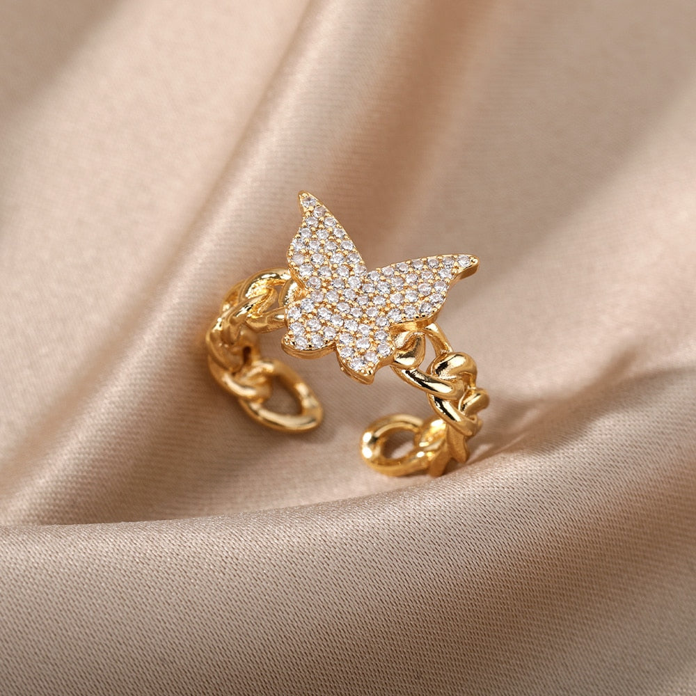 Women's Trendy Turkish Style Evil Eye Rings