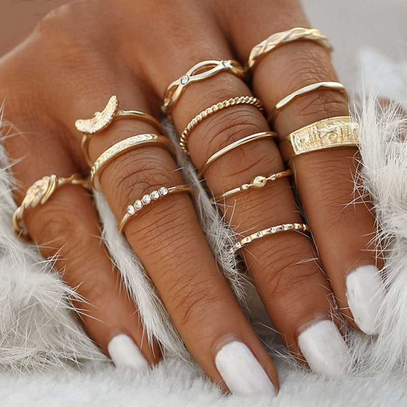 Women's Vintage Bohemian Style Ring Sets