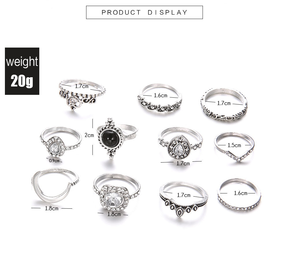 Women's Vintage Bohemian Style Ring Sets
