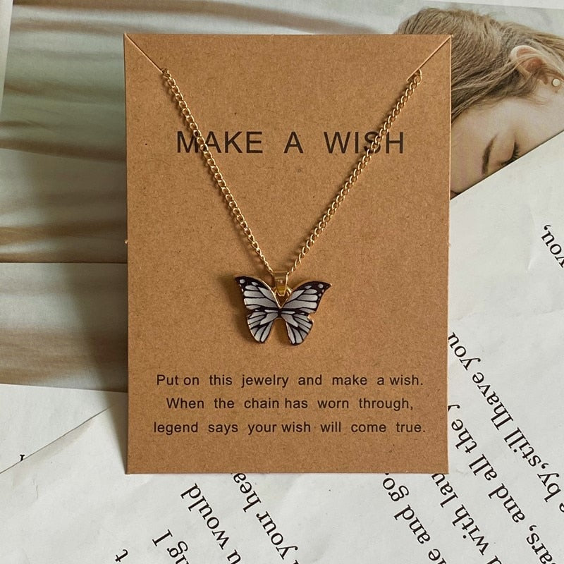 Women  New Butterfly Necklace