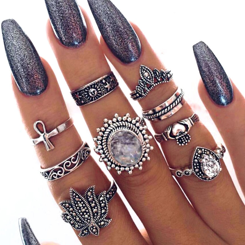 Women's Vintage Bohemian Style Ring Sets