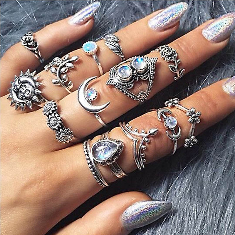 Women's Vintage Bohemian Style Ring Sets