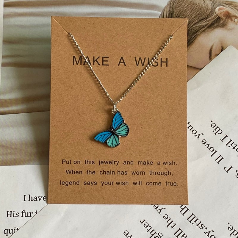 Women  New Butterfly Necklace