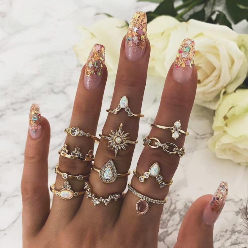Women's Vintage Bohemian Style Ring Sets