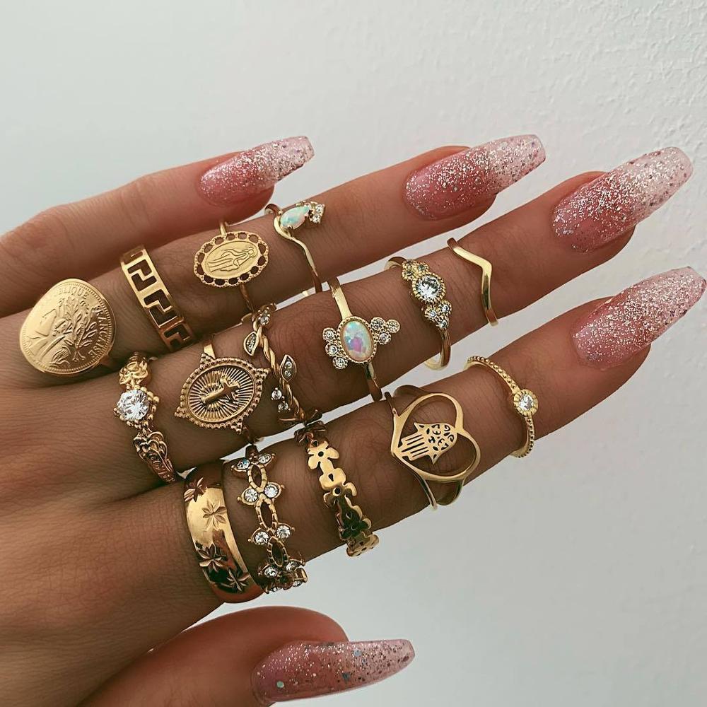 Women's Vintage Bohemian Style Ring Sets