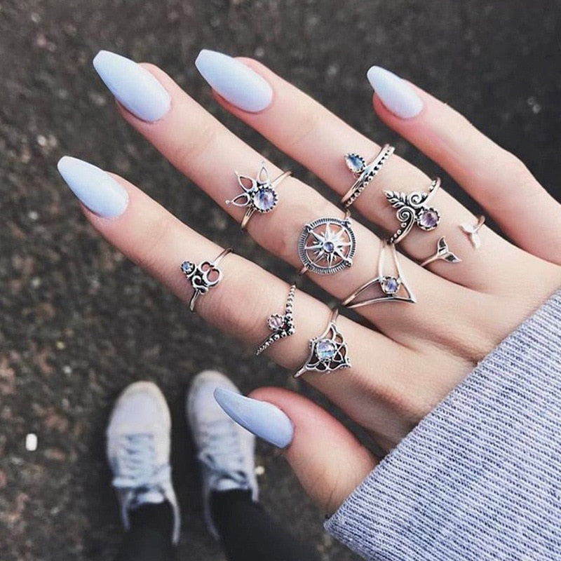 Women's Vintage Bohemian Style Ring Sets