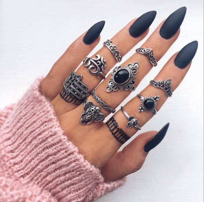 Women's Vintage Bohemian Style Ring Sets