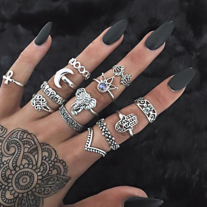 Women's Vintage Bohemian Style Ring Sets