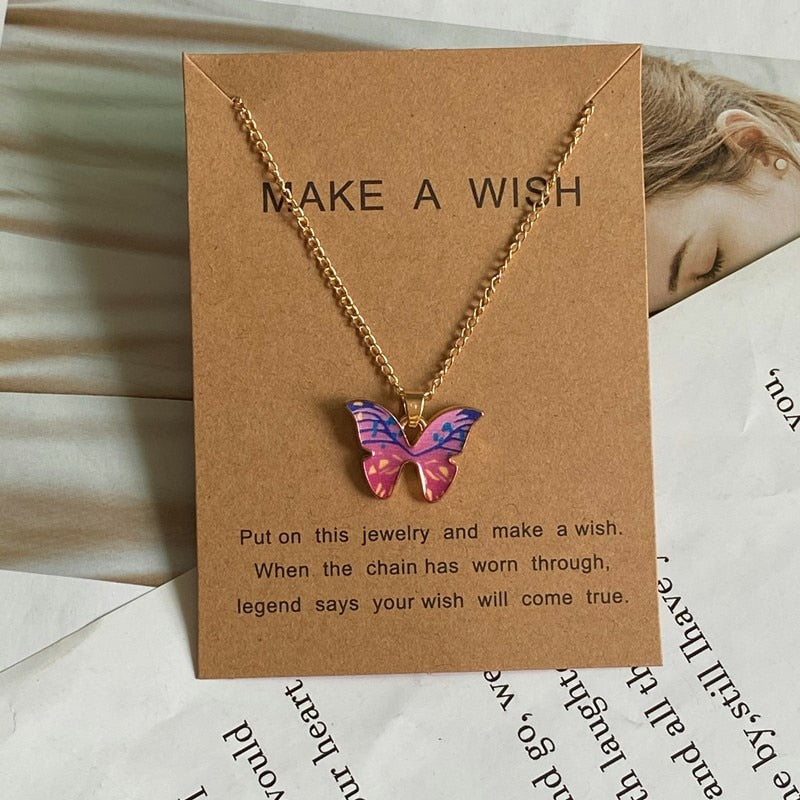Women  New Butterfly Necklace