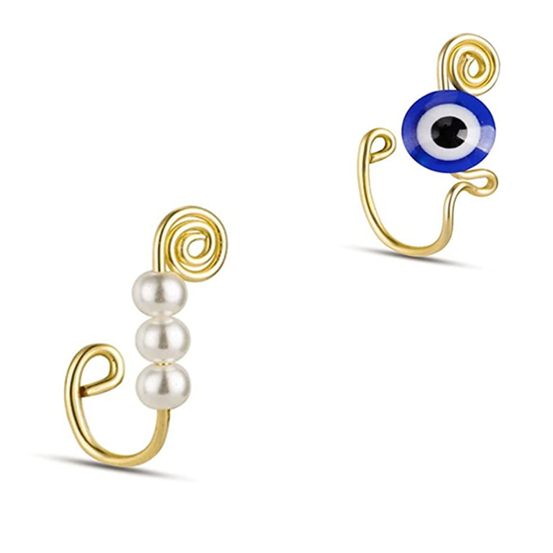 Women's African Nose Piercings (Clip On )