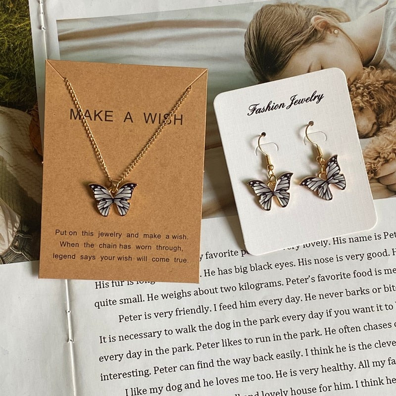 Women  New Butterfly Necklace