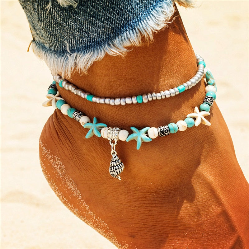 Woman's Bohemian Style Beach Anklet