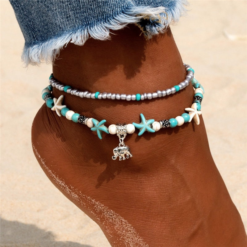 Woman's Bohemian Style Beach Anklet