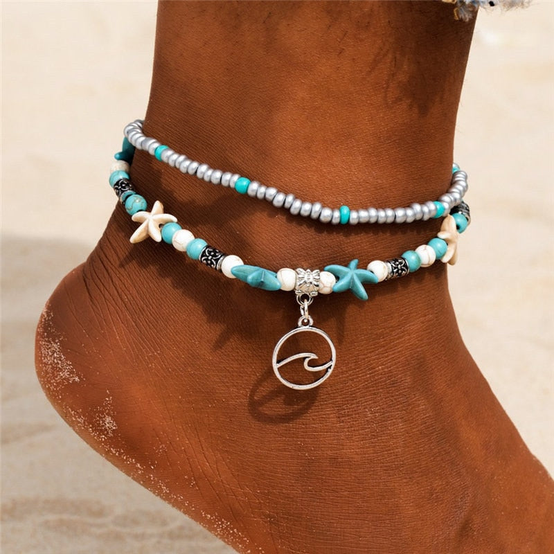 Woman's Bohemian Style Beach Anklet