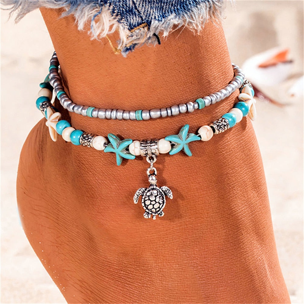 Woman's Bohemian Style Beach Anklet