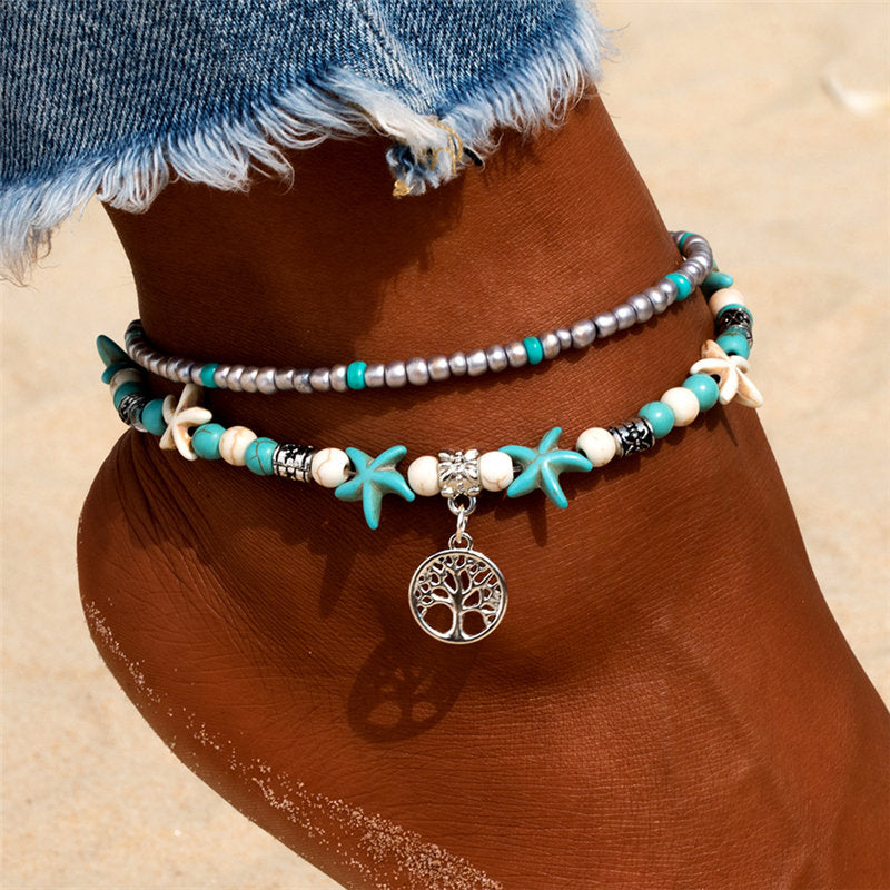 Woman's Bohemian Style Beach Anklet