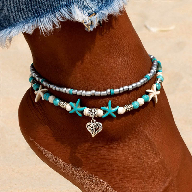 Woman's Bohemian Style Beach Anklet