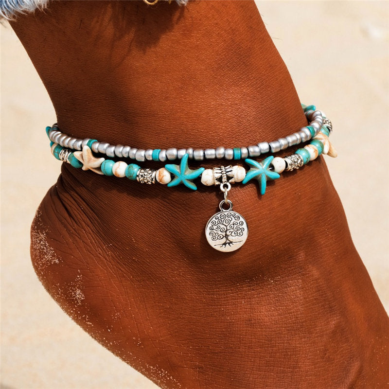 Woman's Bohemian Style Beach Anklet