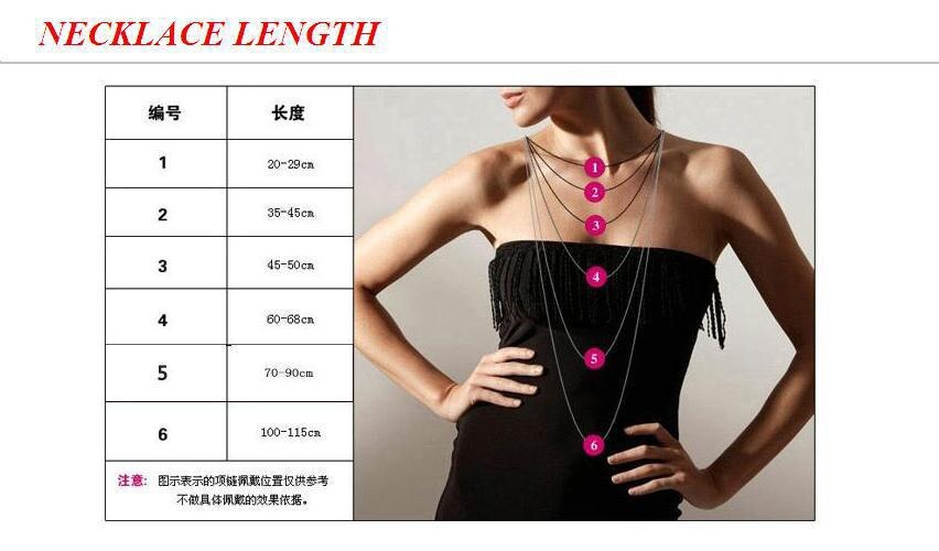 New Arrival  Women's Elegant Black Square Hanging Double Chain Pendant Necklace