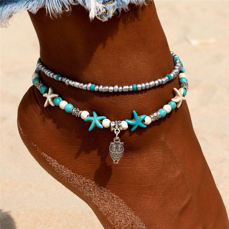 Woman's Bohemian Style Beach Anklet