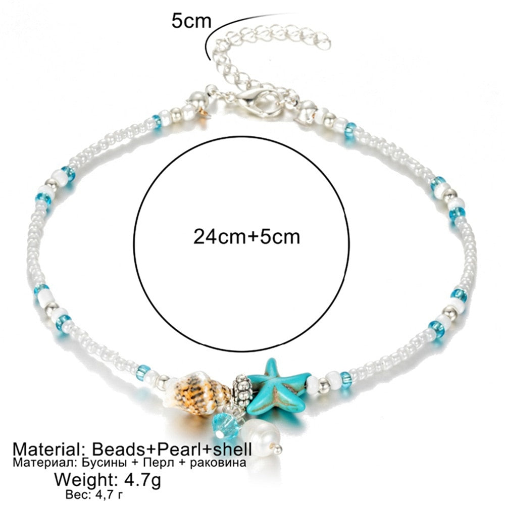 Woman's Bohemian Style Beach Anklet