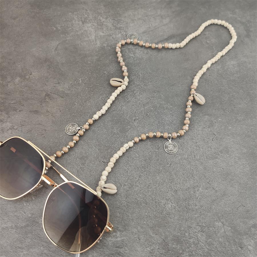 Women's Trendy Stone Beaded Sunglasses Chain