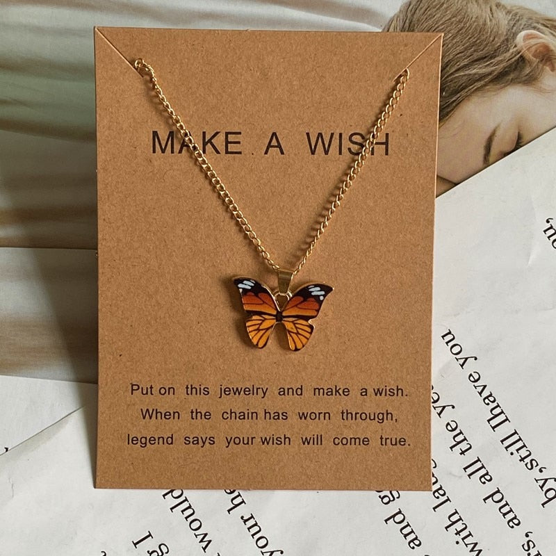 Women  New Butterfly Necklace