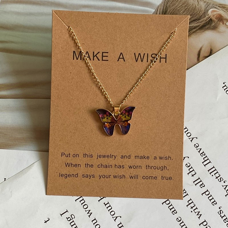 Women  New Butterfly Necklace