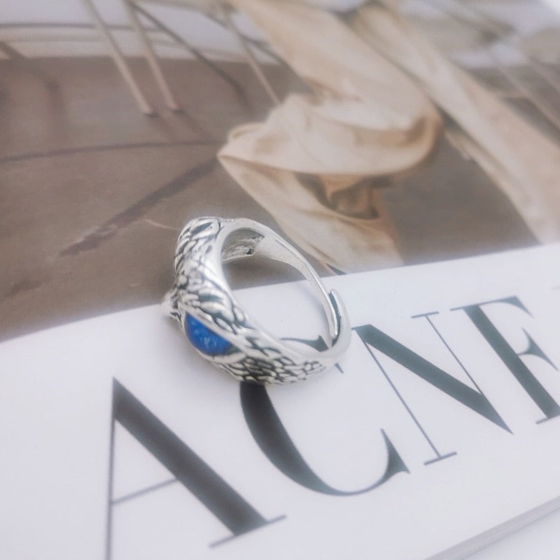 NEW  Resizable Retro Style Owl Ring With Multicolor Eyes