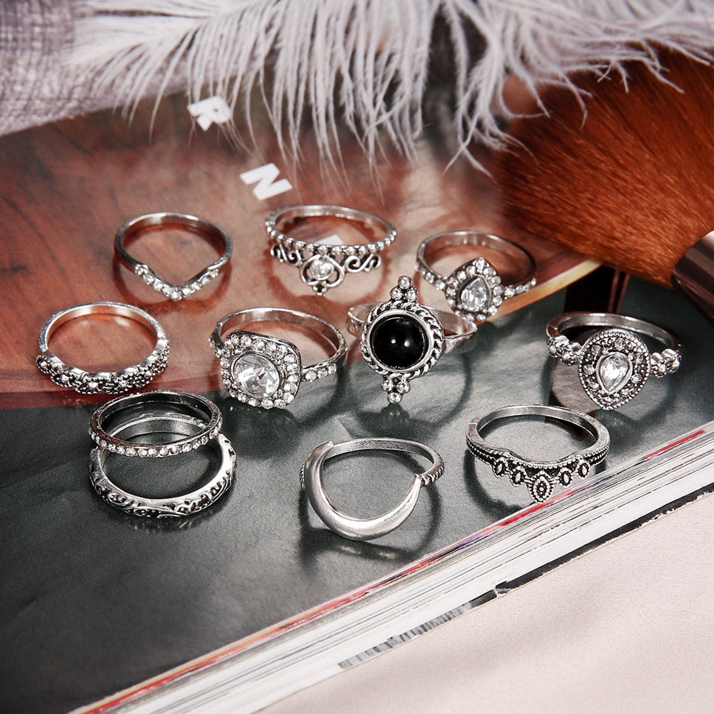 Women's Vintage Bohemian Style Ring Sets