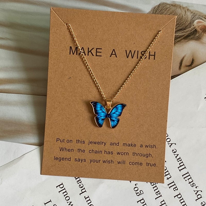 Women  New Butterfly Necklace