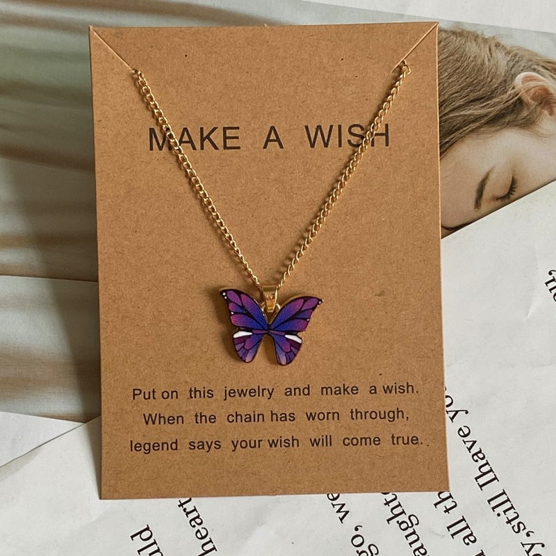 Women  New Butterfly Necklace
