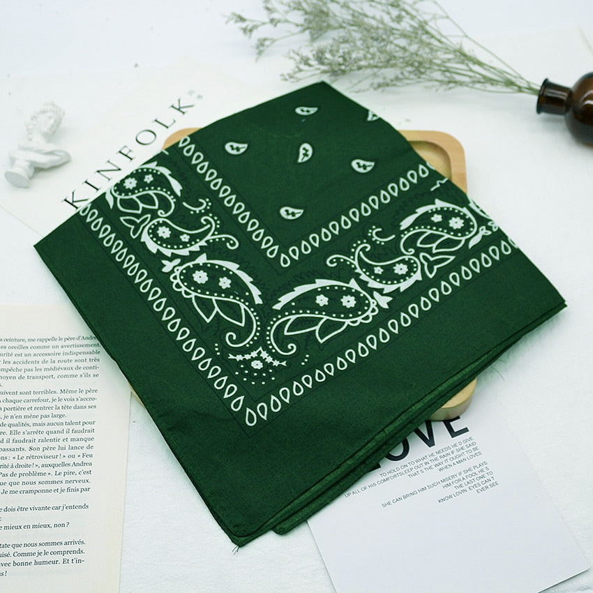 Unisex Printed Square Bandanas
