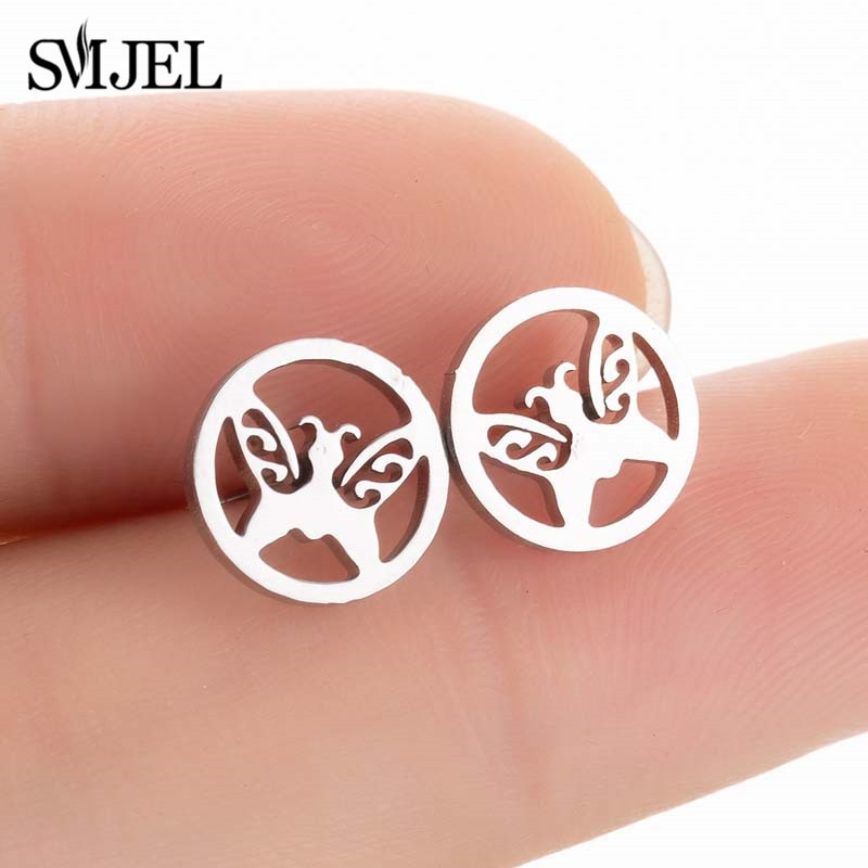 Women's Retro and Trendy Style Stud Butterfly Ear Piercing