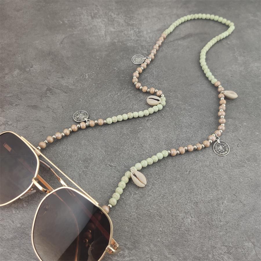Women's Trendy Stone Beaded Sunglasses Chain