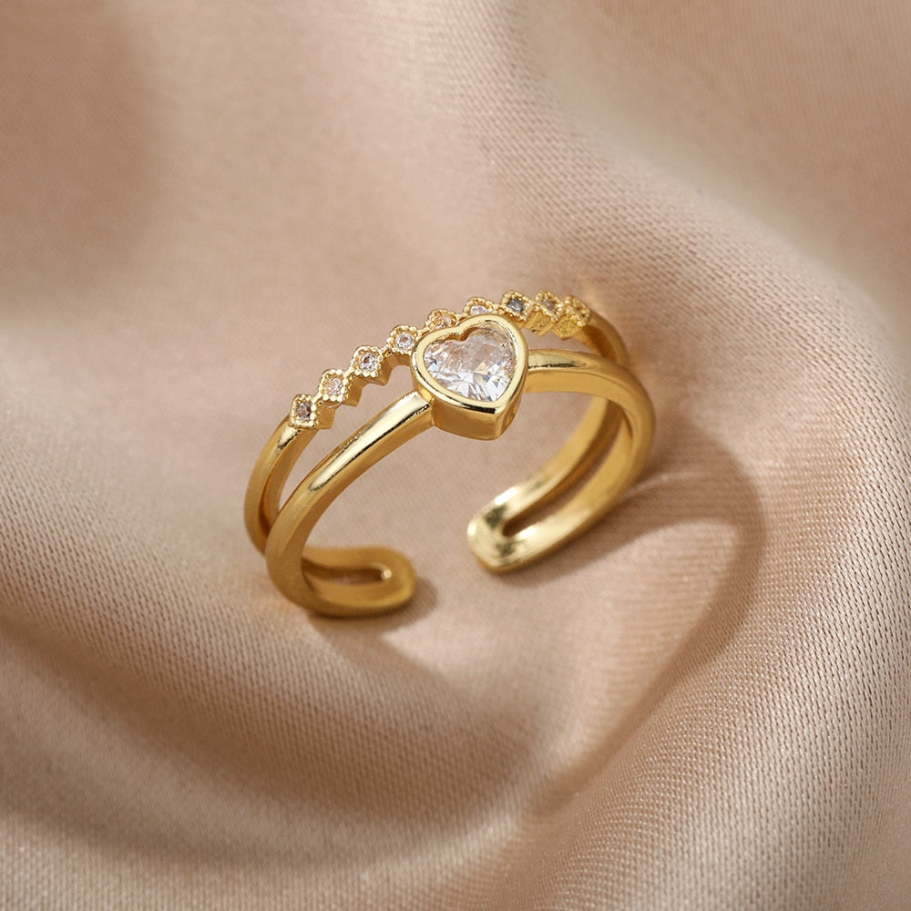 Women's Trendy Turkish Style Evil Eye Rings
