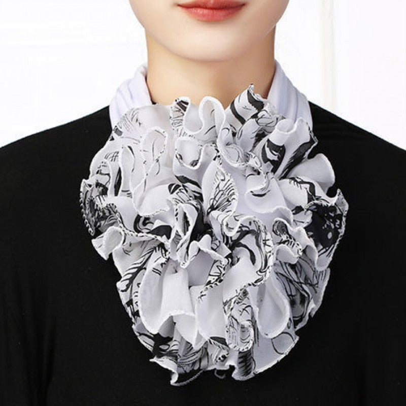 Women's Trendy Chiffon Neck Collar Scarfs