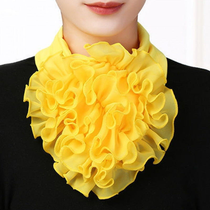 Women's Trendy Chiffon Neck Collar Scarfs