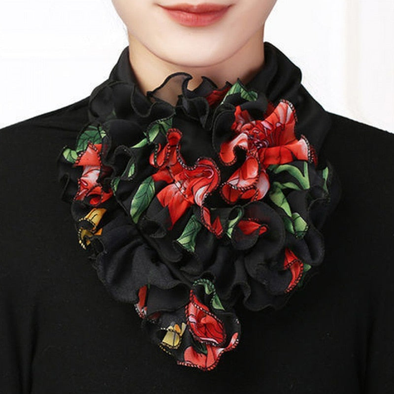 Women's Trendy Chiffon Neck Collar Scarfs
