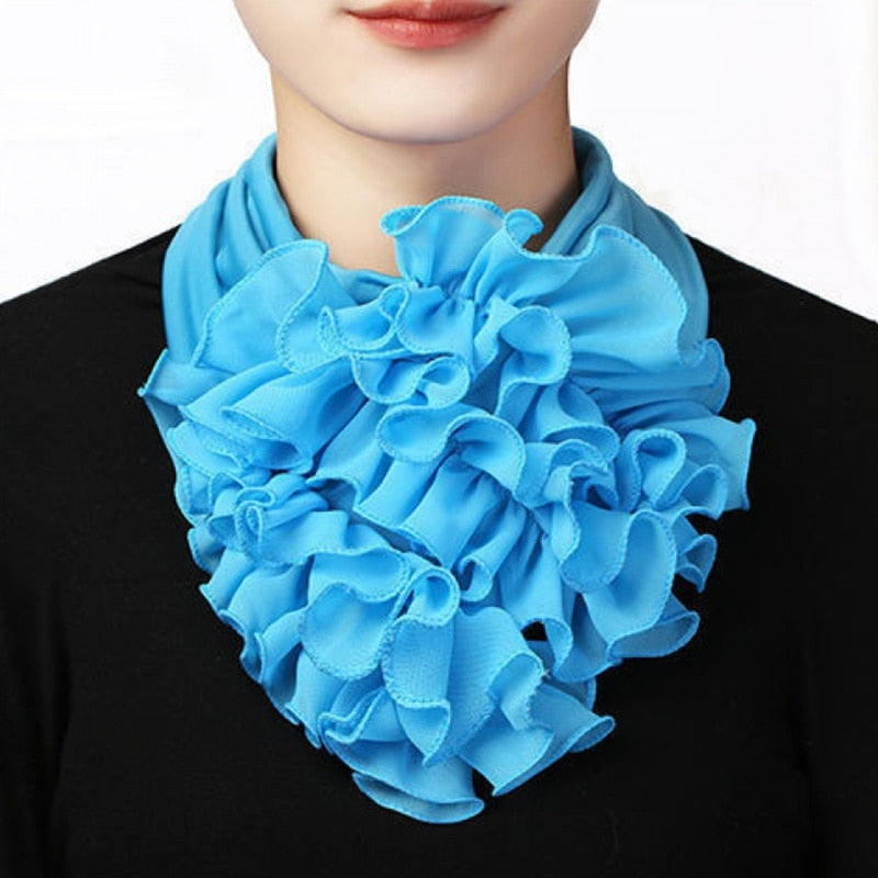 Women's Trendy Chiffon Neck Collar Scarfs