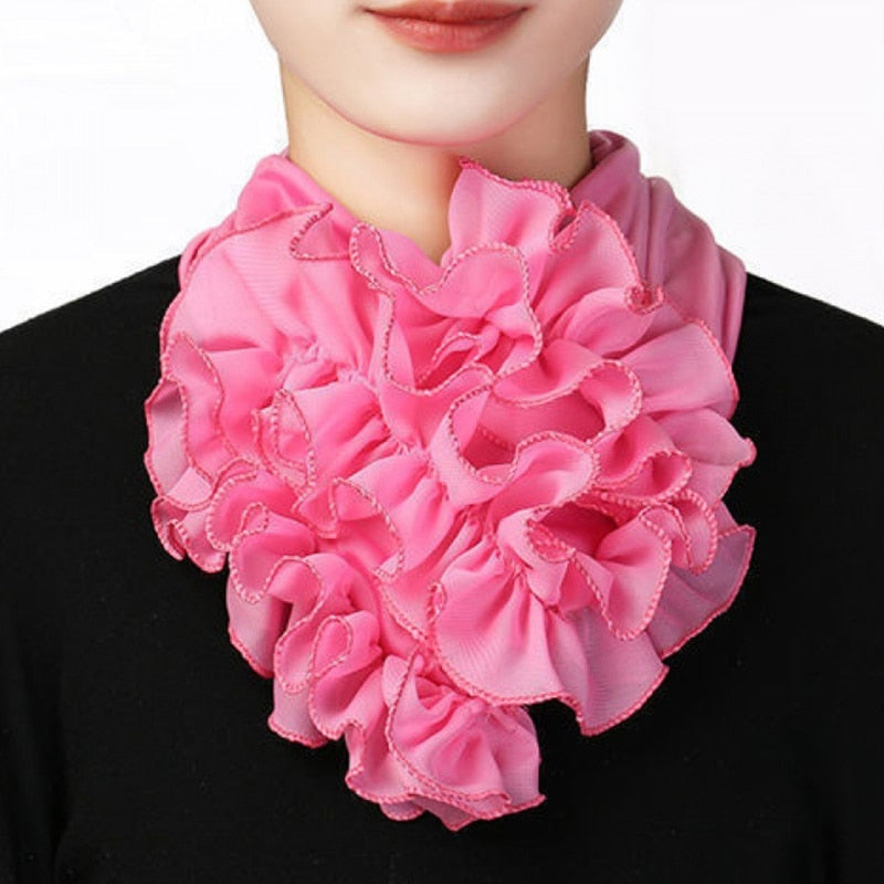 Women's Trendy Chiffon Neck Collar Scarfs