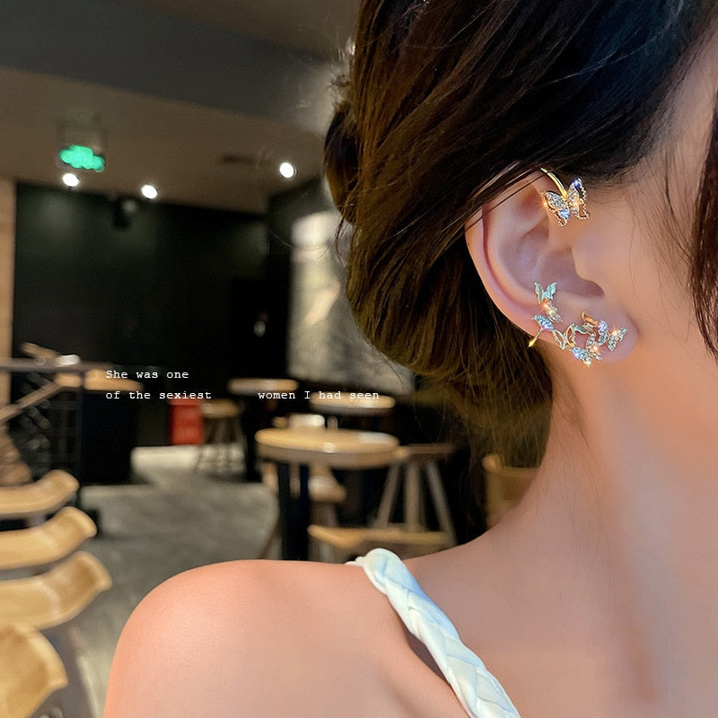 Women's Butterfly Style Ear Piercing (Cuff)