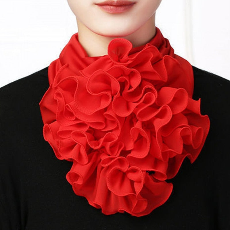 Women's Trendy Chiffon Neck Collar Scarfs