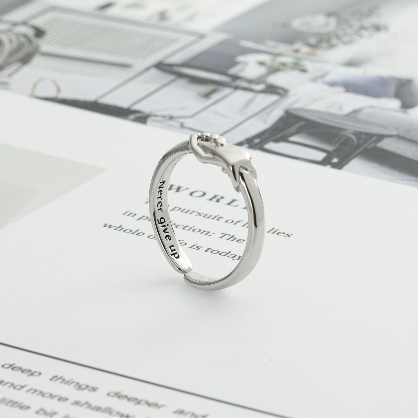 Rings Adjustable Gothic Hug Muscle Hands