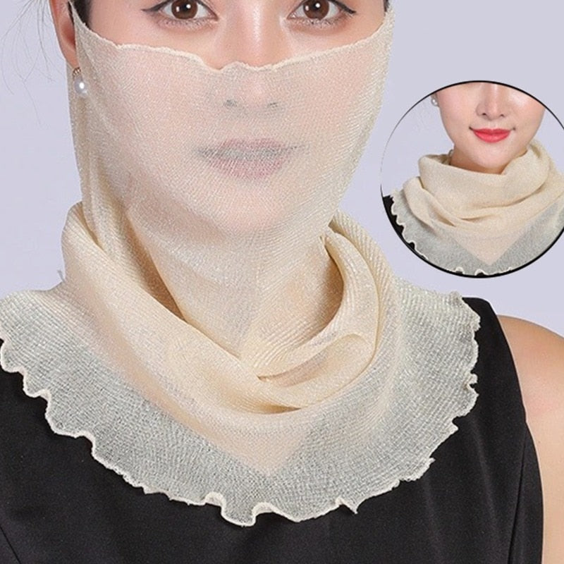 Women's Trendy Chiffon Neck Collar Scarfs