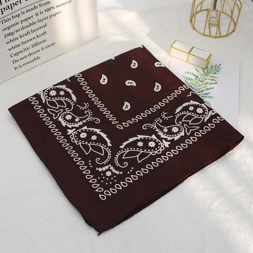 Unisex Printed Square Bandanas